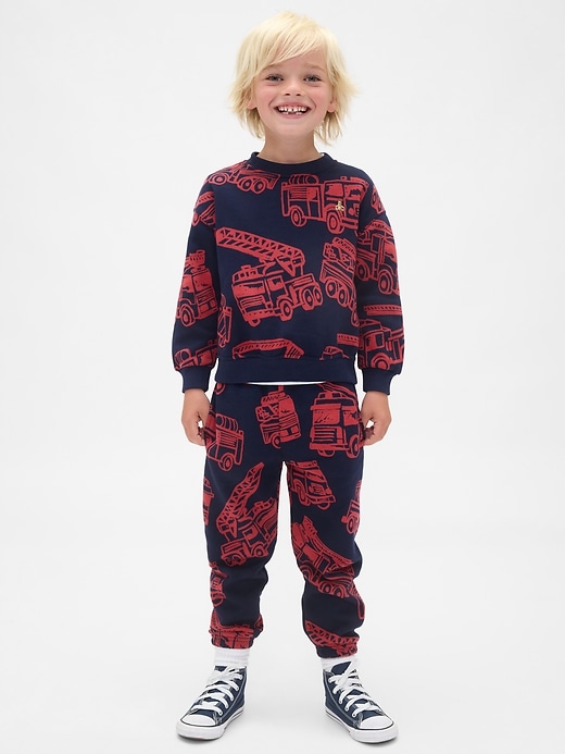 Image number 1 showing, Baby & Toddler VintageSoft Firetruck Sweat Set