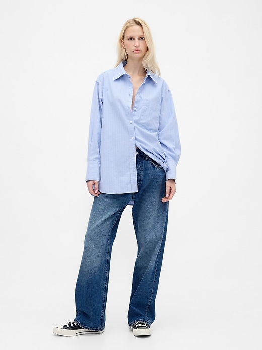 Image number 2 showing, Organic Cotton Oxford Big Shirt