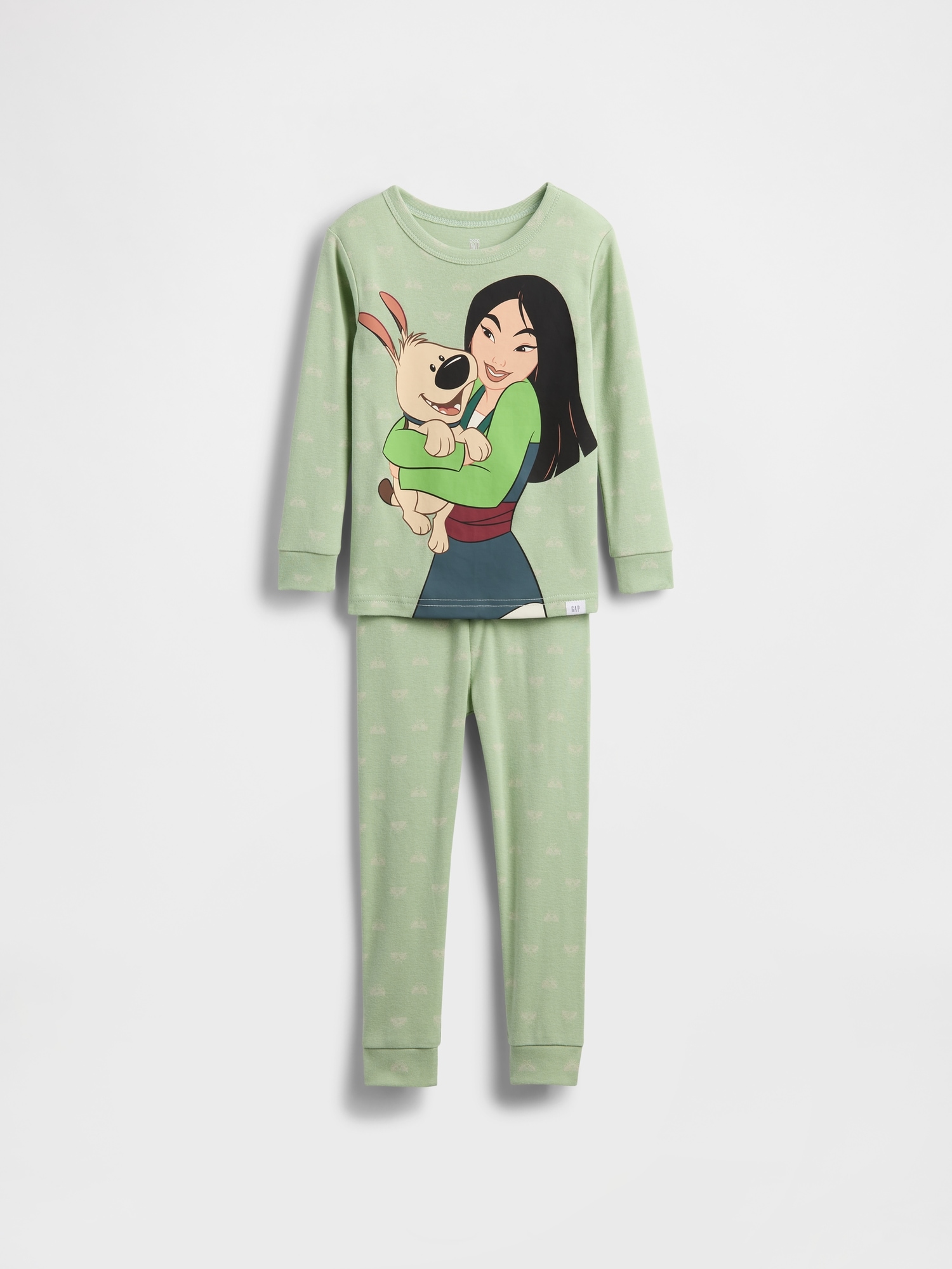 Gap × Disney Baby & Toddler Organic Brushed Cotton Pj Set In Green