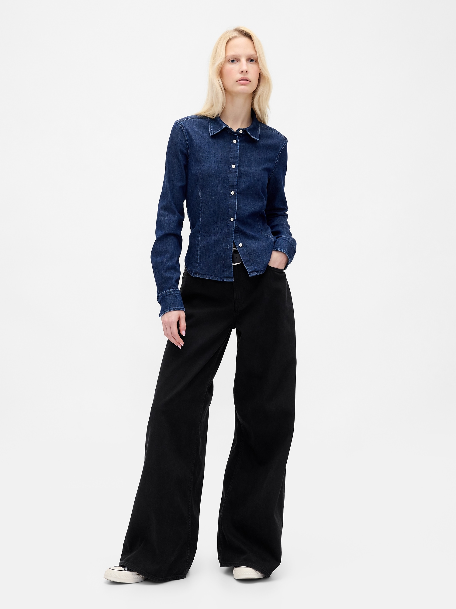 Gap Low Slung Ultrasoft Extra Baggy Jeans In Black