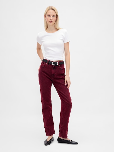 High Rise '90s Slim Straight Jeans