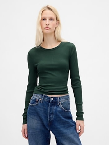 Modern Rib Crop T-Shirt