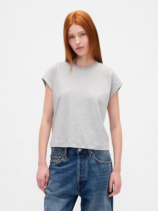 Image number 1 showing, Relaxed Crop T-Shirt