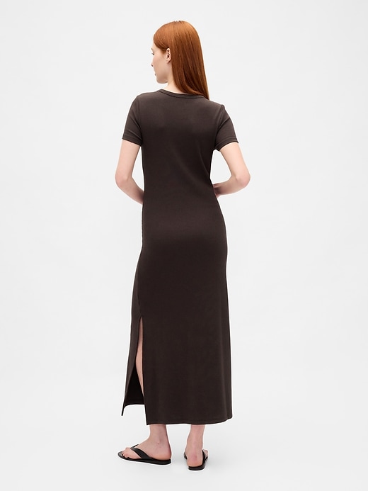 Image number 2 showing, Modern Rib Maxi T-Shirt Dress