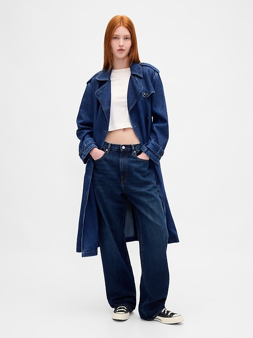 Image number 2 showing, UltraSoft Denim Trench Coat