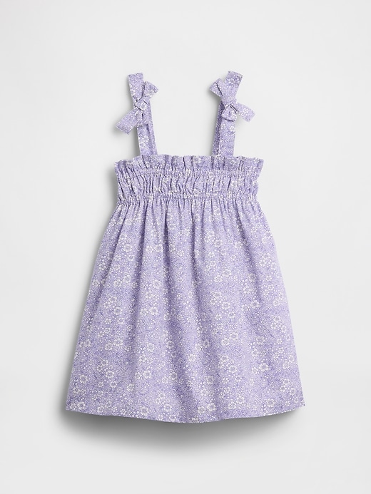 Image number 1 showing, Baby & Toddler Smocked Bow-Strap Dress