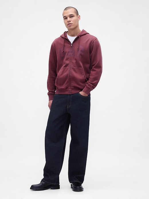 Image number 2 showing, VintageSoft Arch Logo Full-Zip Hoodie