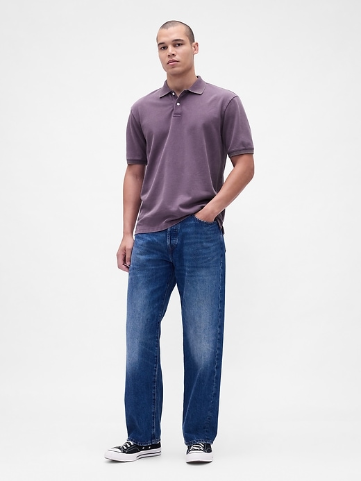Image number 2 showing, Relaxed Pique Polo Shirt
