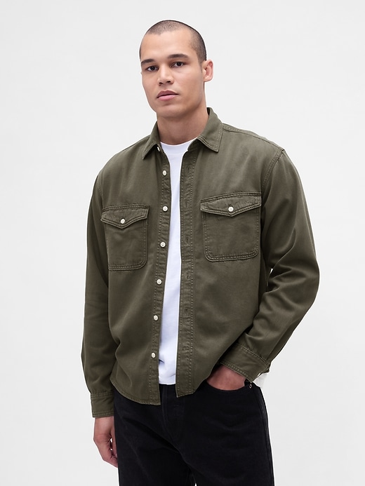 Image number 1 showing, UltraSoft Denim Relaxed Shirt