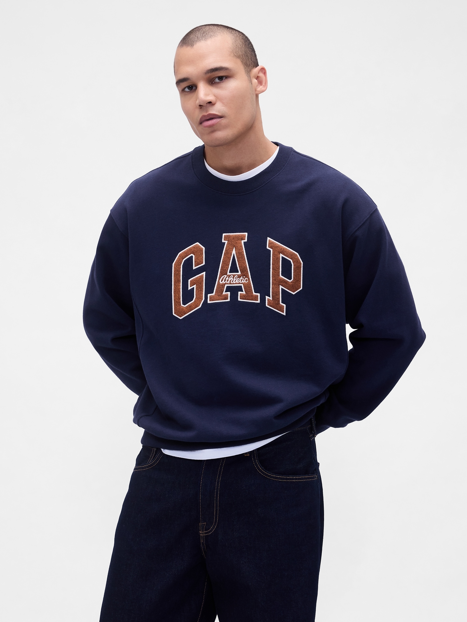Heavyweight Oversized Logo Sweatshirt - Blue