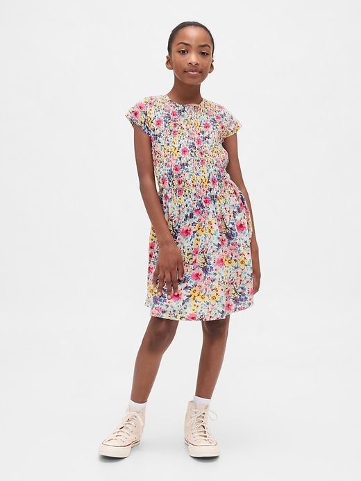Image number 1 showing, Kids Smocked Floral Dress