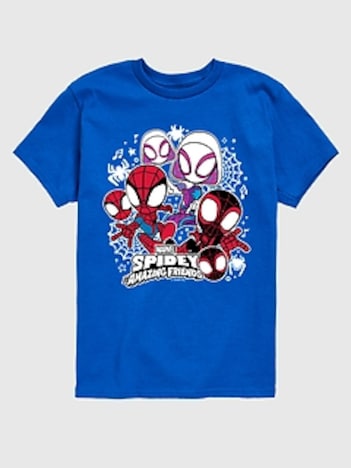 Toddler Marvel Spidey And Friends Short Sleeve Graphic Tee