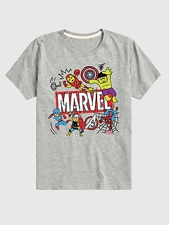 Toddler Marvel Avengers Doodle Short Sleeve Graphic Tee