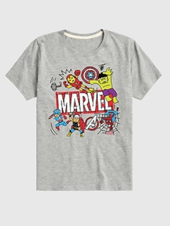Toddler Marvel Avengers Doodle Short Sleeve Graphic Tee