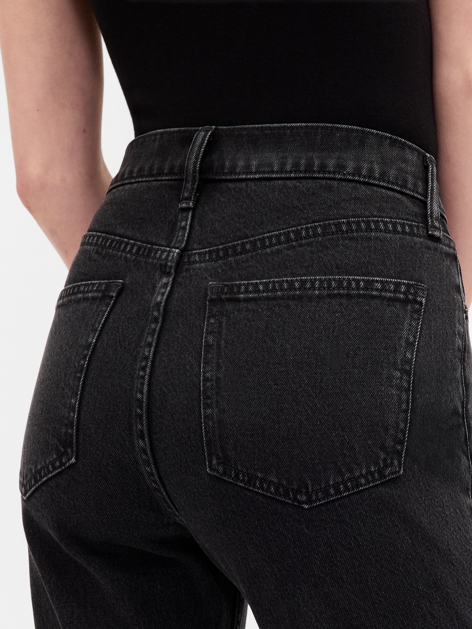 Женские джинсы Gap High Rise ’90s Slim Straight Crop Jeans — фото 8