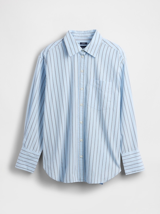 Image number 5 showing, Organic Cotton Poplin Big Shirt