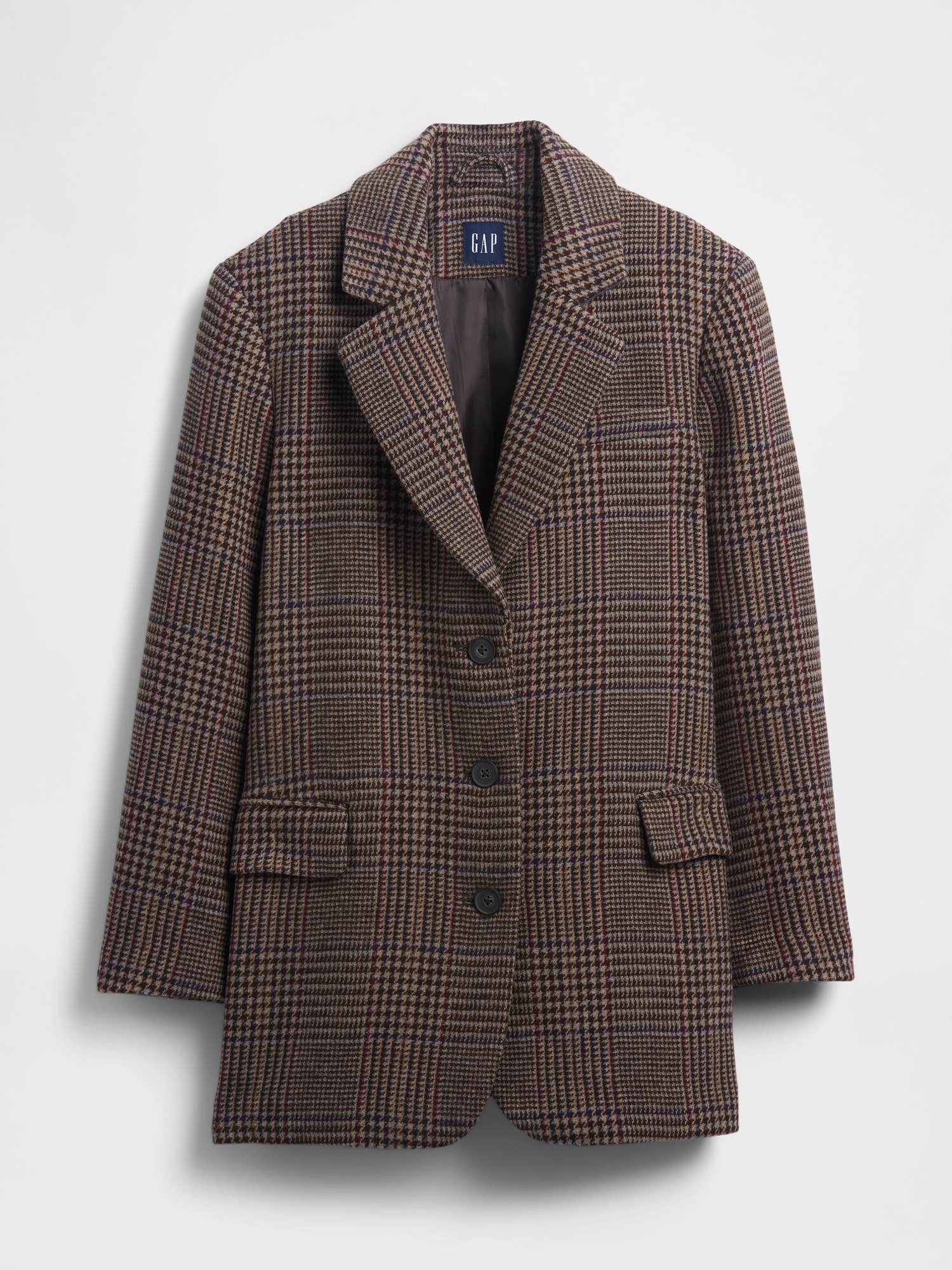 Relaxed Houndstooth Blazer