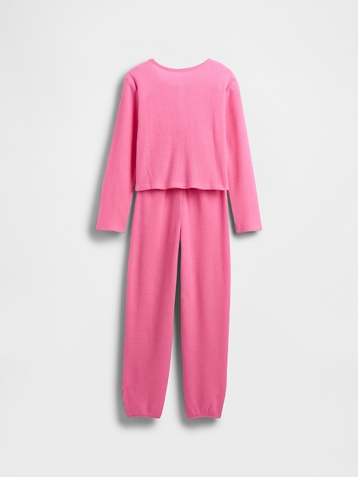 Image number 2 showing, Kids Recycled Waffle PJ Set