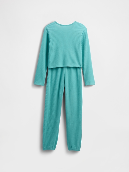 Image number 2 showing, Kids Recycled Waffle PJ Set