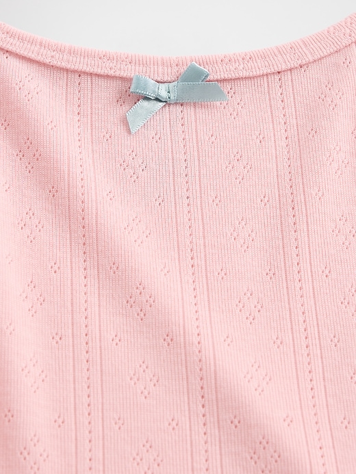 Image number 3 showing, Kids Recycled Pointelle Tank PJ Set