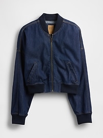 UltraSoft Denim Bomber Jacket