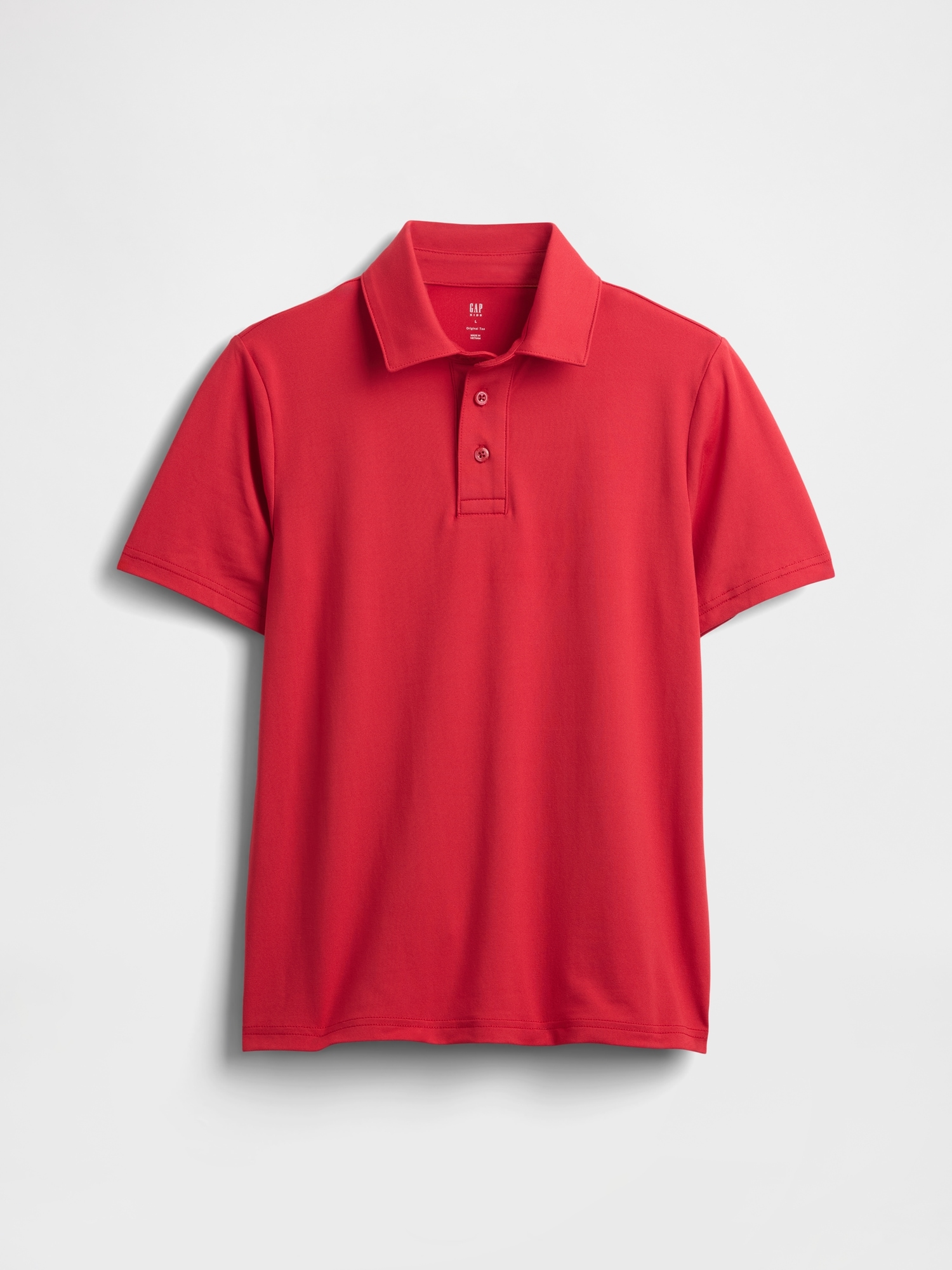 Kids GapFit Tech Performance Polo - Modern Red