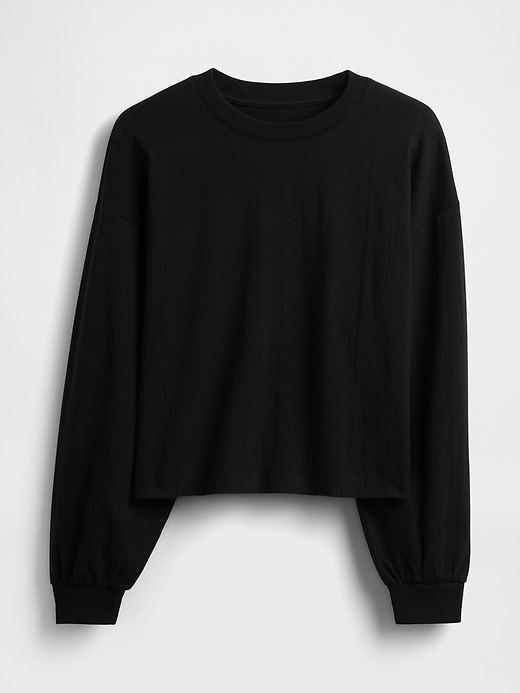 Image number 5 showing, Organic Cotton VintageSoft Heavyweight Crop T-Shirt