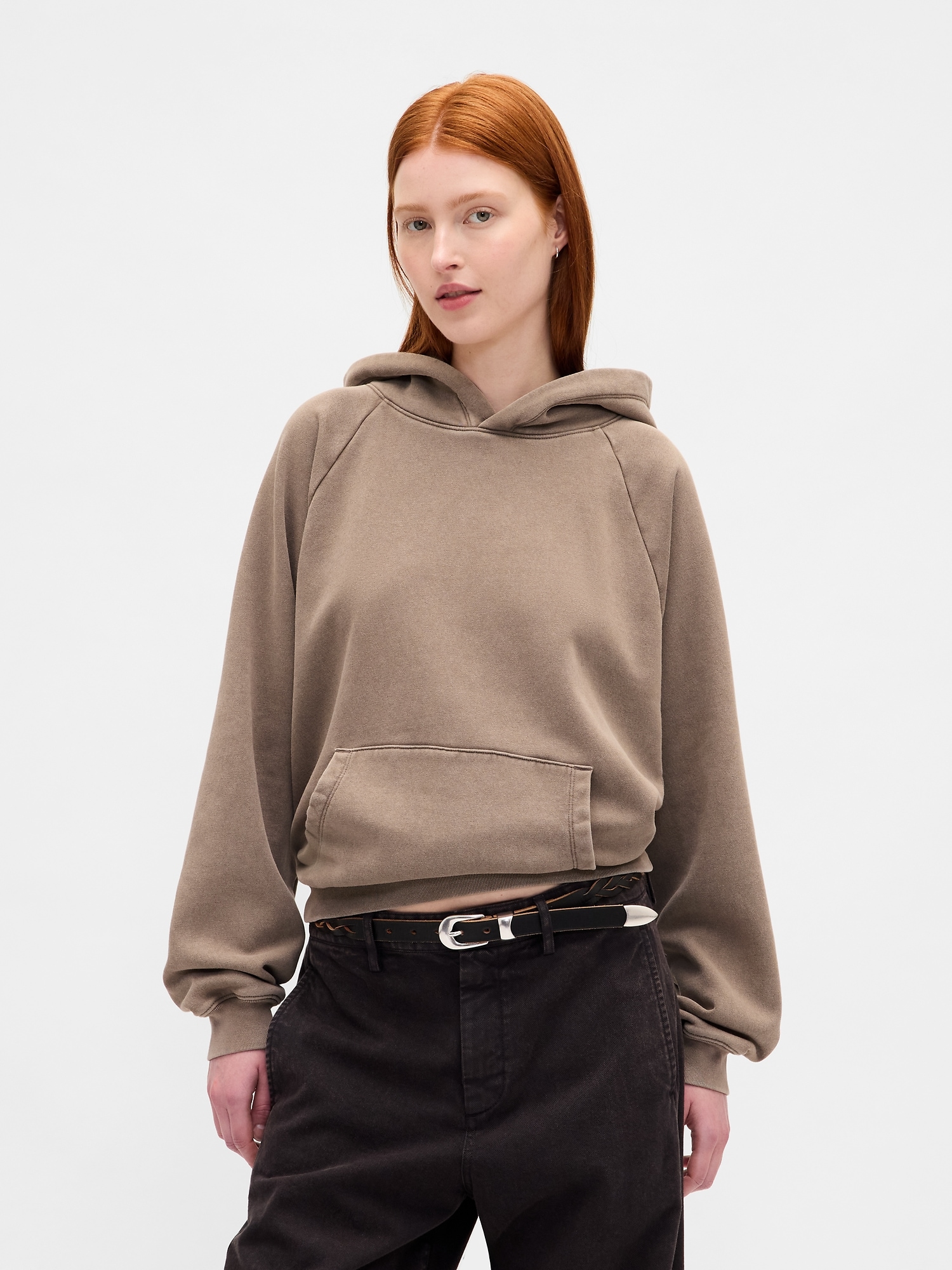 VintageSoft Hoodie - Plymouth Rock Brown Wash