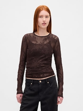 Sheer Lace Top