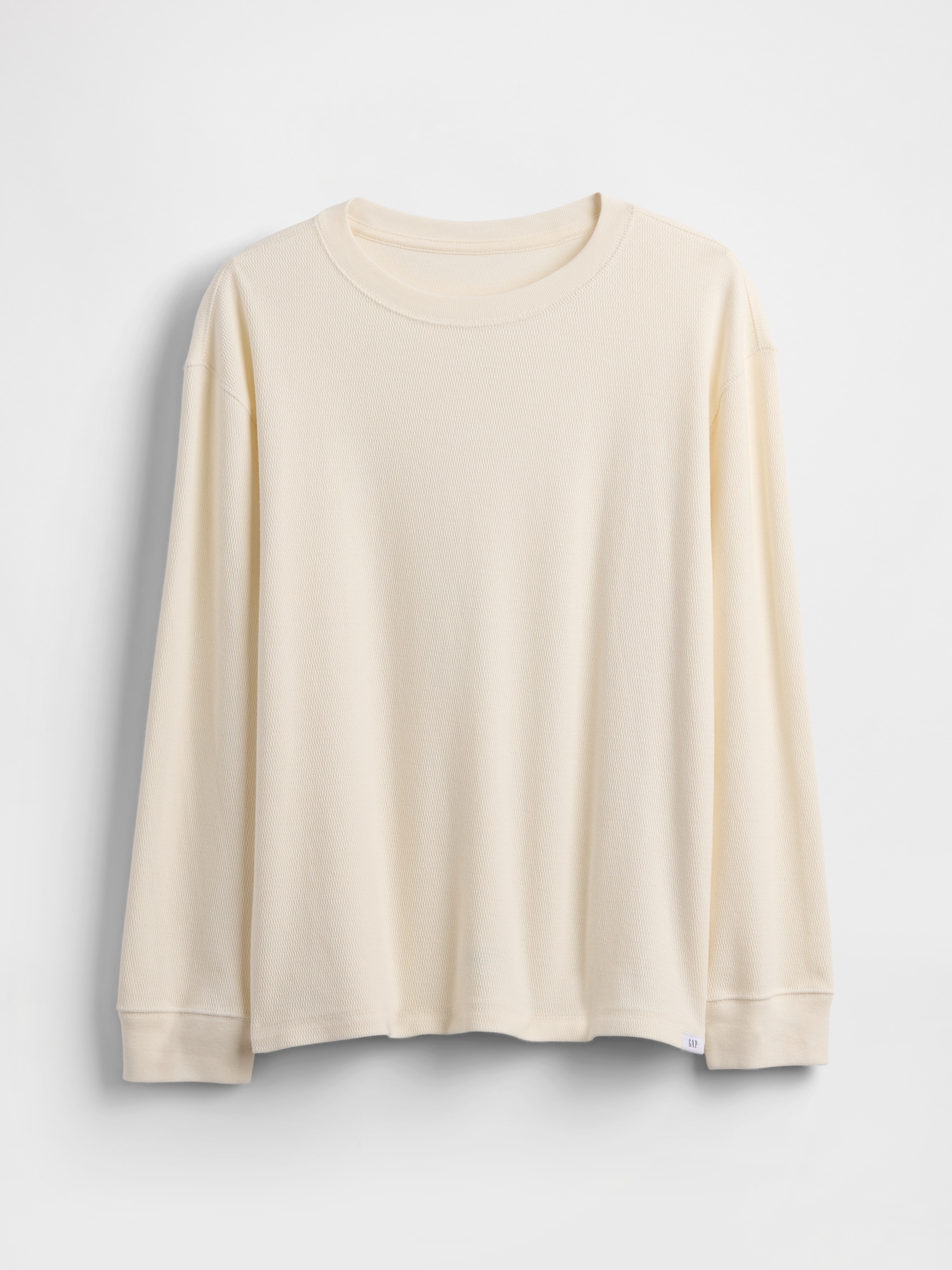 Kids Waffle T-Shirt - Ivory Frost