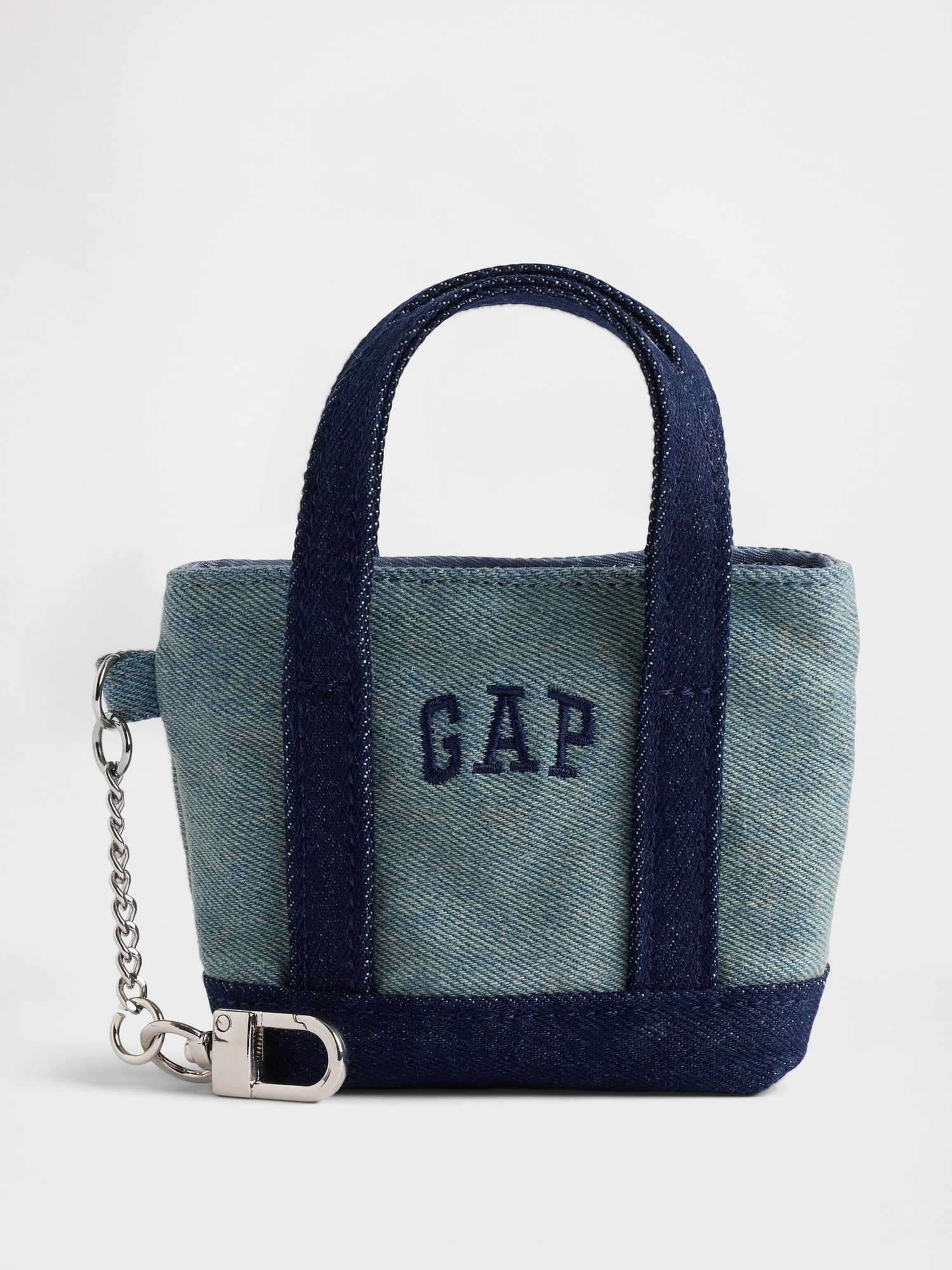 Gap Logo Tote Keychain Charm In Blue