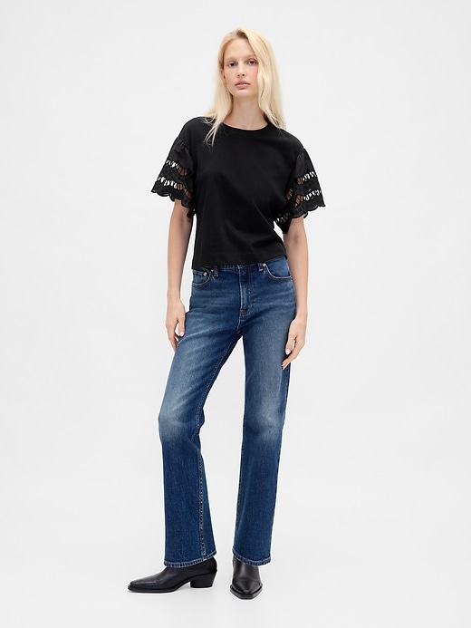 Image number 2 showing, Organic Cotton VintageSoft Heavyweight Crop T-Shirt