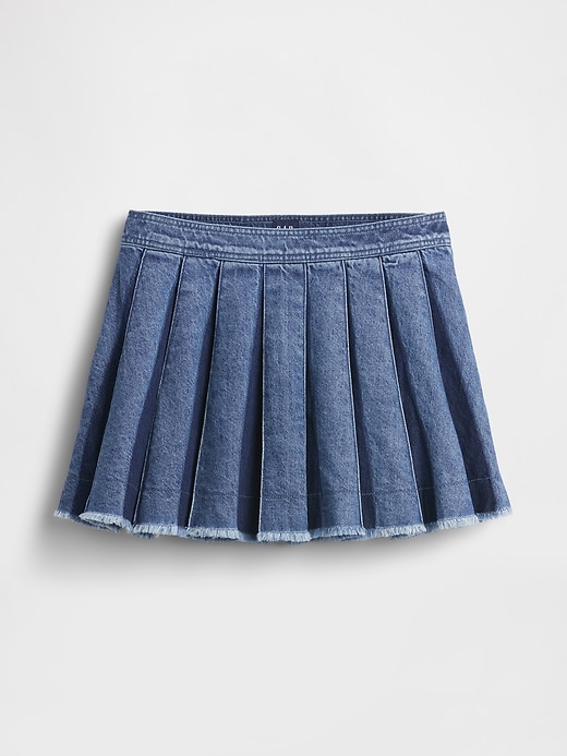 Image number 6 showing, Pleated Denim Mini Skirt