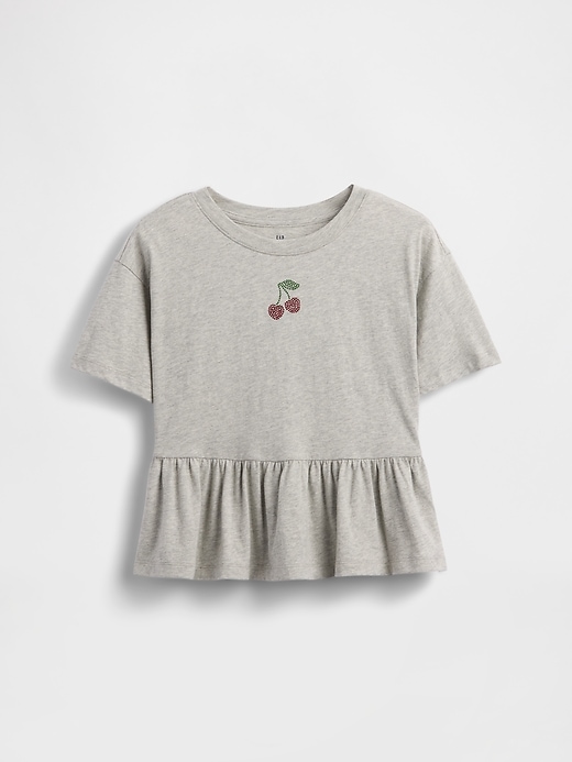 Image number 2 showing, Kids Graphic Peplum T-Shirt