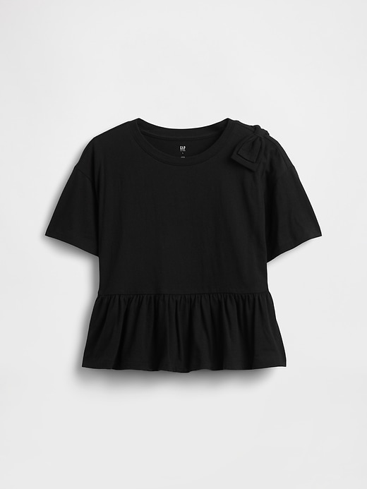 Image number 2 showing, Kids Bow Peplum T-Shirt