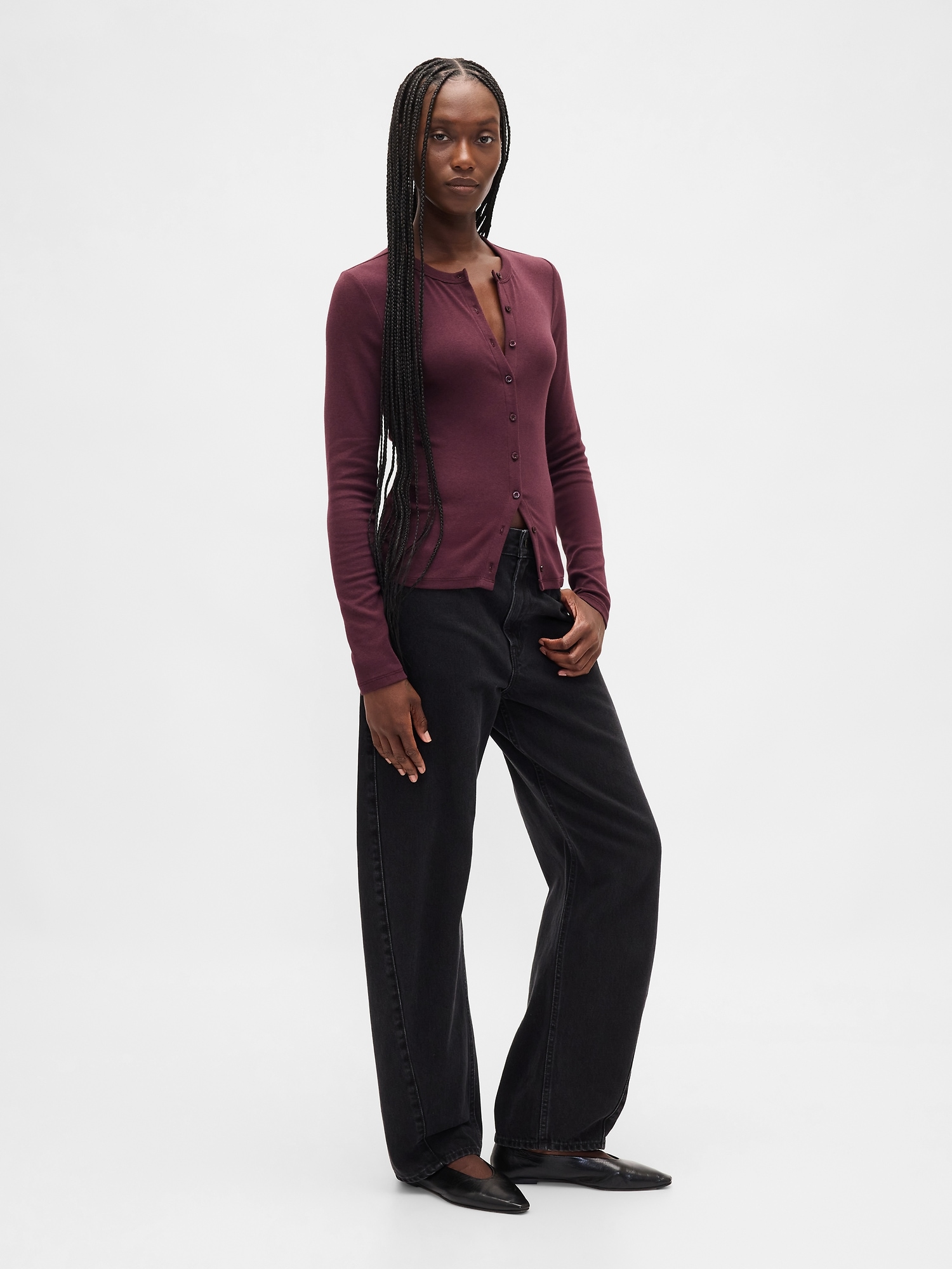 Modern Crewneck Cardigan