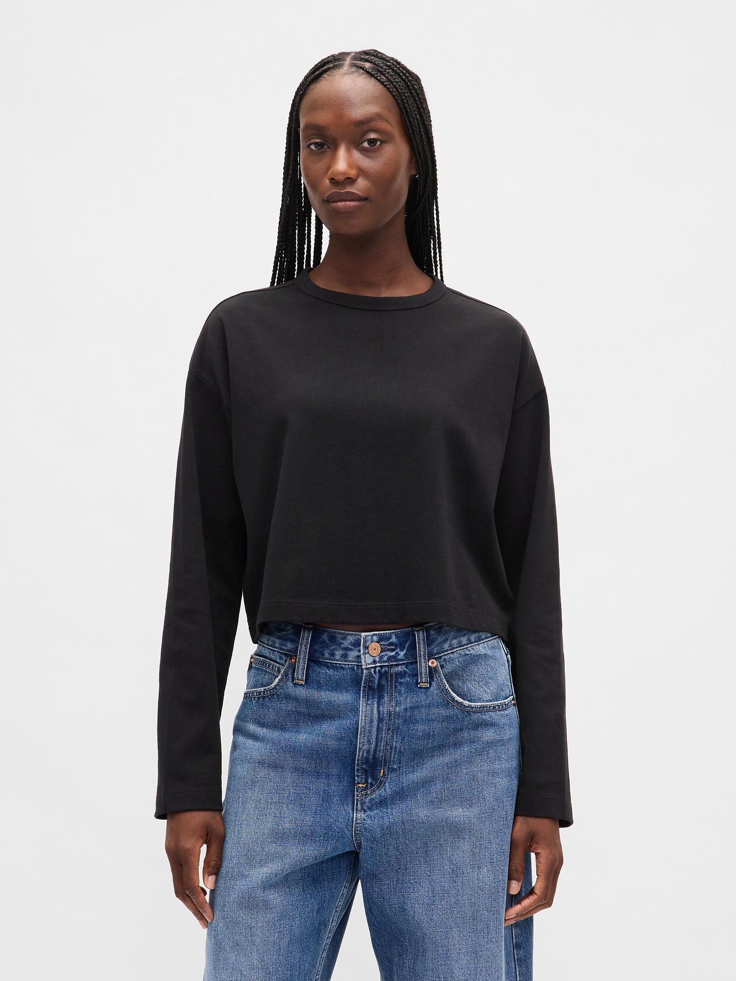 Organic Cotton VintageSoft Heavyweight Crop T-Shirt