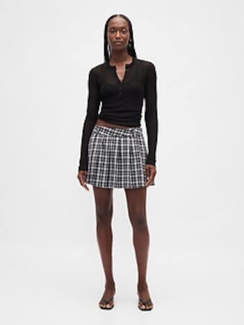 Pleated Mini Skort