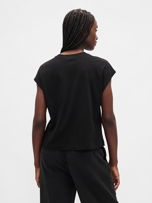 Image number 3 showing, Relaxed Crop T-Shirt