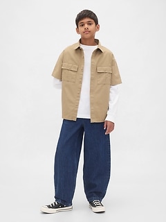 Kids Easy Baggy Barrel Jeans