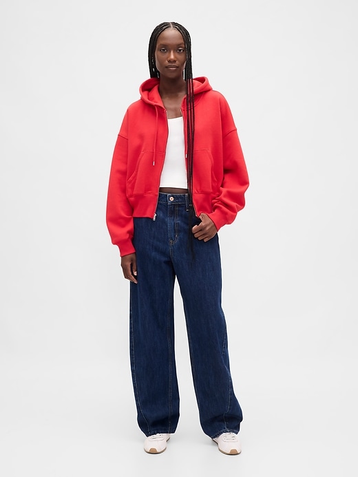 Image number 2 showing, VintageSoft Full-Zip Wedge Hoodie