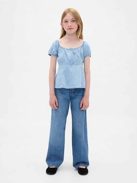 Image number 4 showing, Kids Denim Babydoll Top
