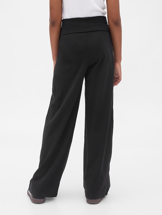 Image number 4 showing, Kids Wide-Leg Foldover Leggings