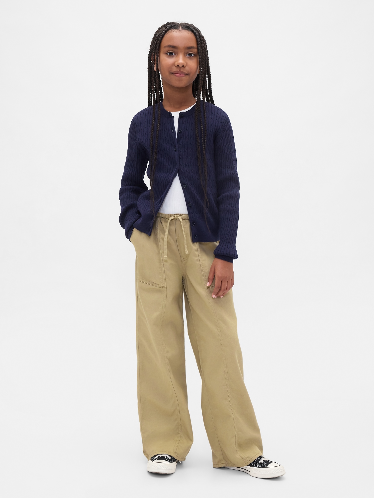 Kids Uniform Easy Wide-Leg Pants