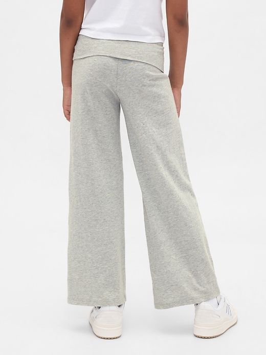 Image number 4 showing, Kids Wide-Leg Foldover Leggings