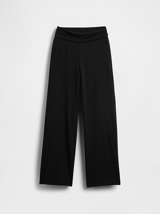 Image number 2 showing, Kids Wide-Leg Foldover Leggings