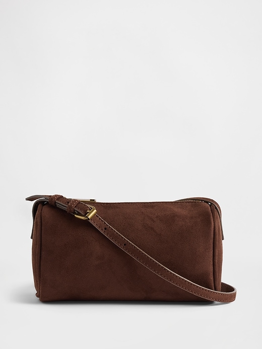 Image number 1 showing, Vegan Suede Barrel Bag