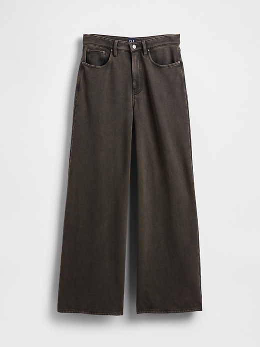Image number 3 showing, Heavyweight French Terry Wide-Leg Sweatpant Jeans