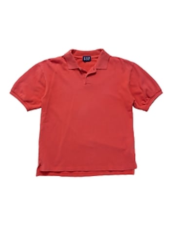 1990s GapVintage Men's Blood Orange Polo Shirt — XS