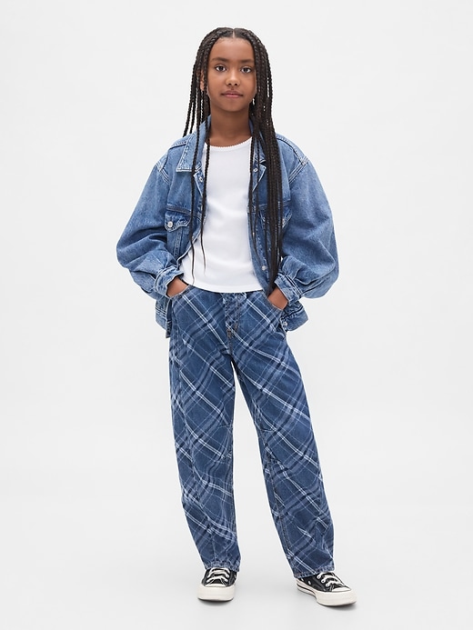 Image number 1 showing, Kids High Rise Easy Barrel Jeans